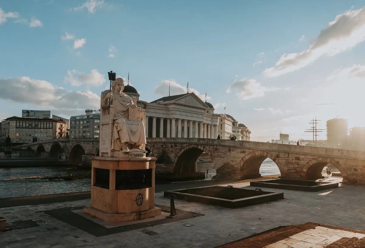 Skopje, warm daylight